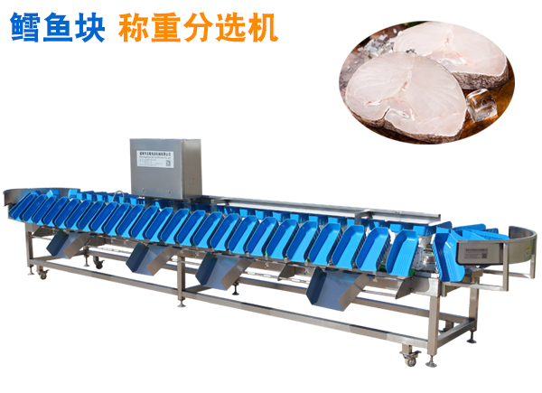 鱈魚塊稱重分選機(jī) 魚段重量分選機(jī)臘魚塊分揀機(jī) 臘皖魚稱重分揀機(jī)